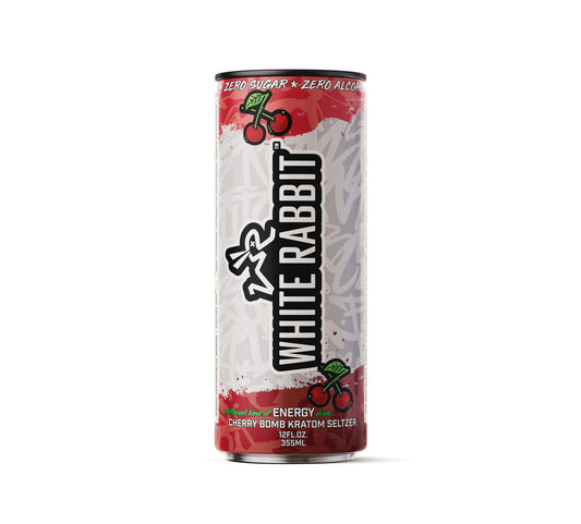 White Rabbit Cherry Bomb Kratom Seltzer