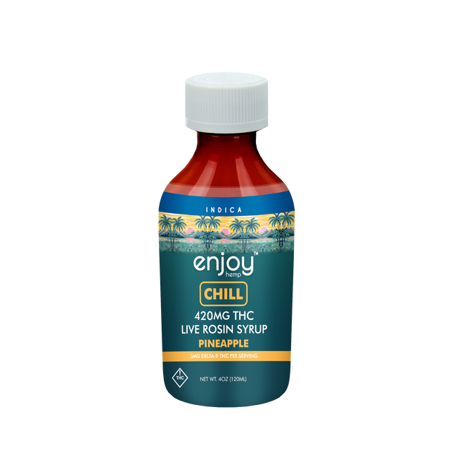 Enjoy Hemp Chill 420mg Live Rosin Syrup - Pineapple(Indica)