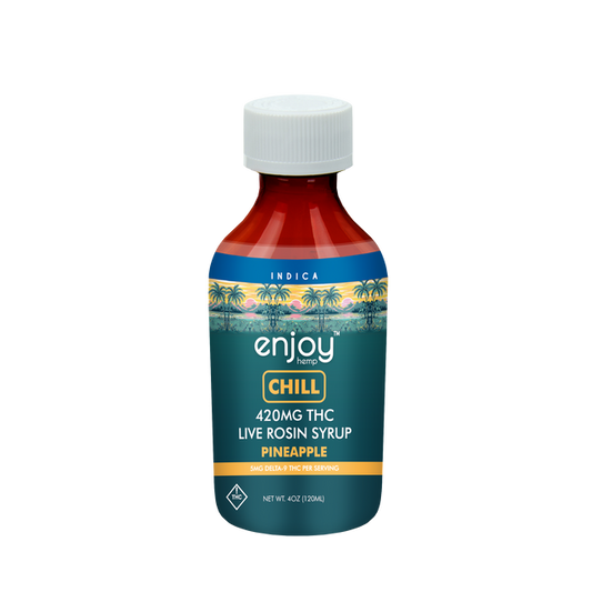 Enjoy Hemp Chill 420mg Live Rosin Syrup - Pineapple(Indica)