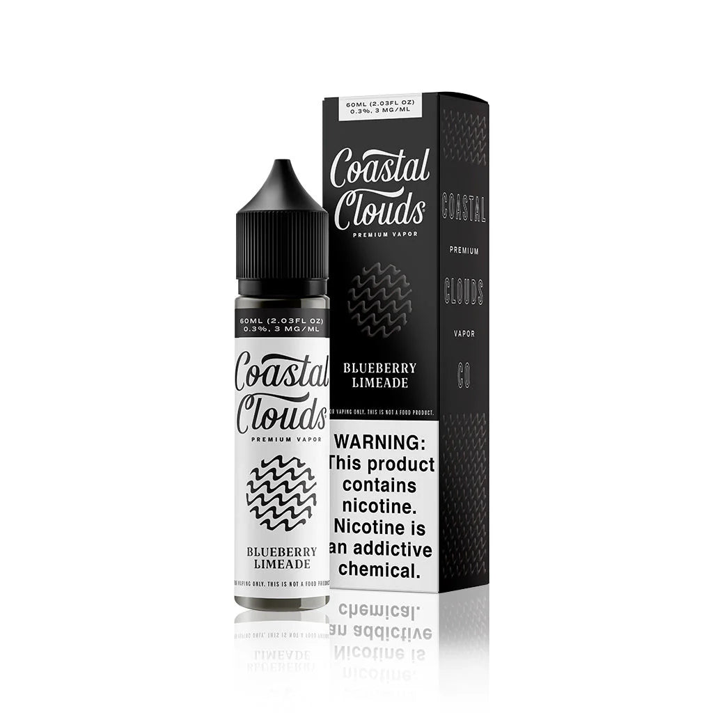 Coastal Clouds .3% 60ml Nicotine Vape Juice - Blueberry Limeade