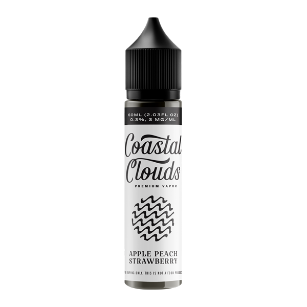 Coastal Clouds .6% 60ml Nicotine Vape Juice - Apple Peach Strawberry