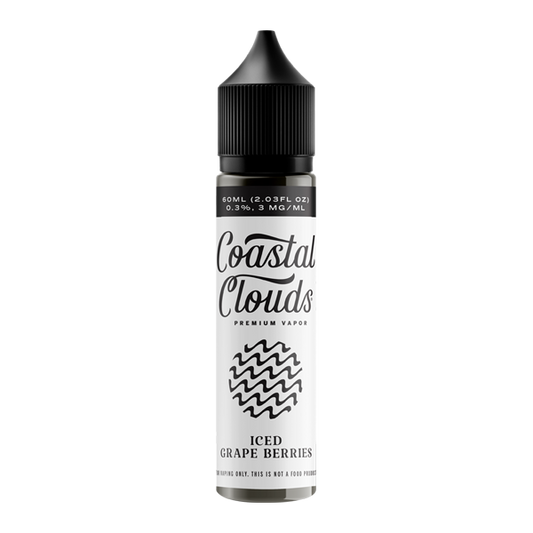 Coastal Clouds .6% 60ml Nicotine Vape Juice - Grape Berries ICED