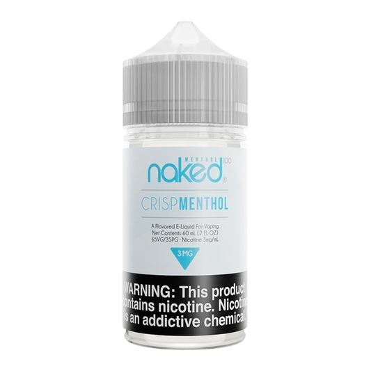 Naked 3mg/60ml Nicotine Vape Juice - Crisp Menthol