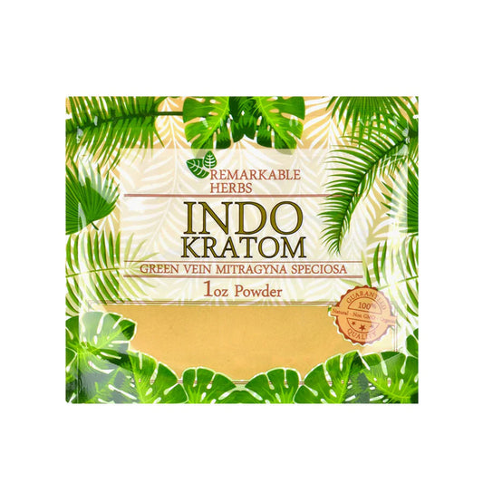 Remarkable Herb Green Vein Indo Kratom Powder - 1oz