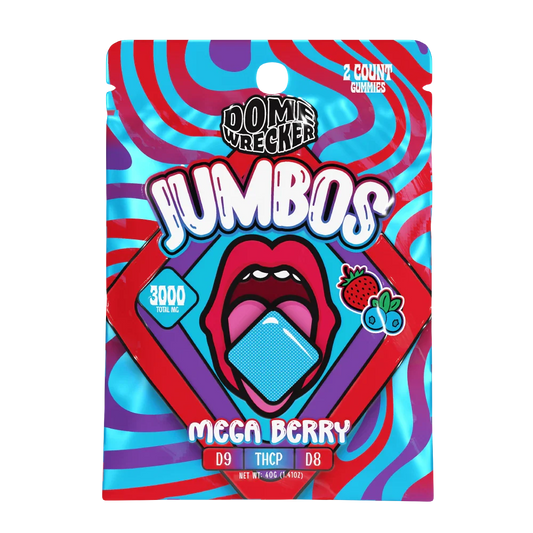 Dome Wrecker Jumbos 2ct Mega Berry - 3000mg total