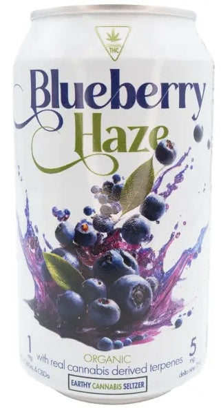 Earthy Blueberry Haze 5mg D9 Seltzer