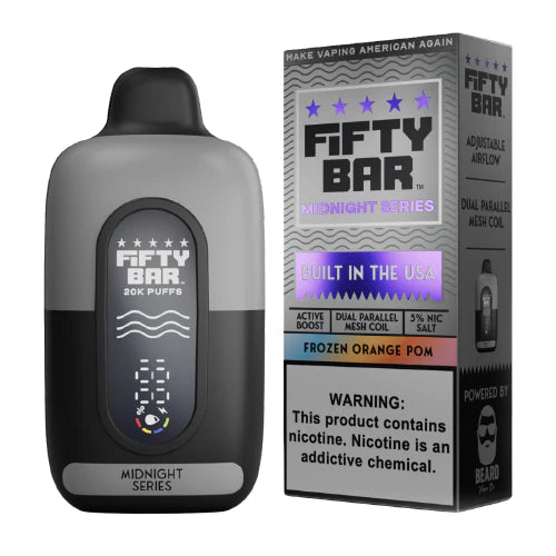 Fifty Bar 20K Puff Disposable Vape - Frozen Orange POM