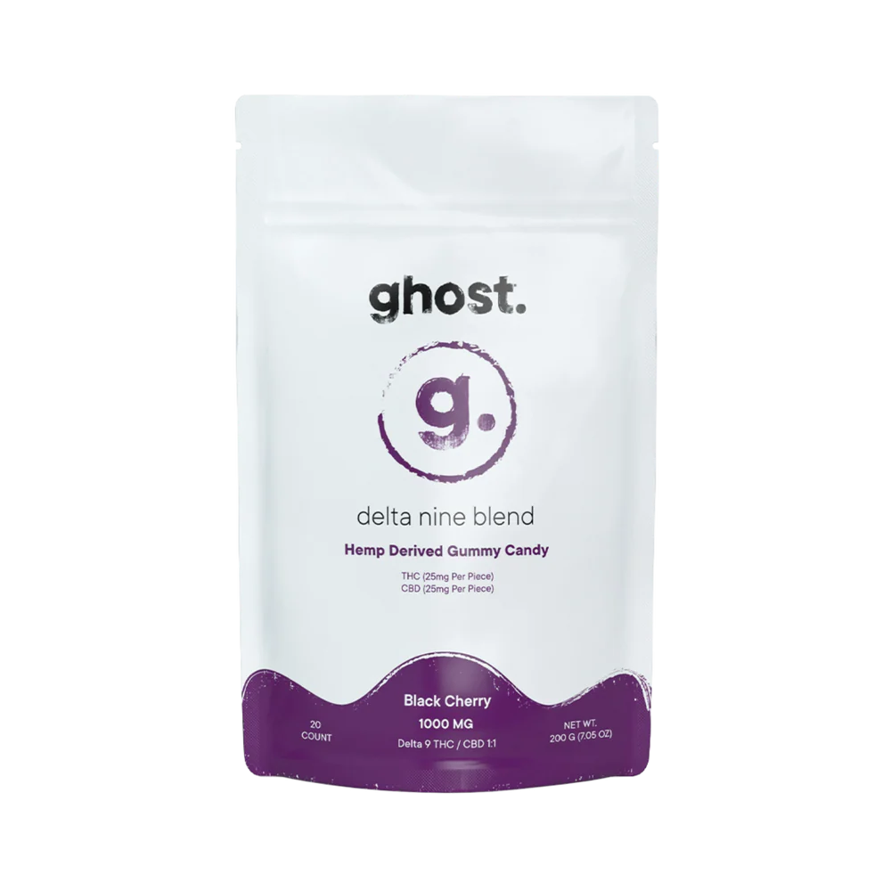 Ghost - Delta 9 Blend Gummy - Black Cherry - 20ct 1000mg total