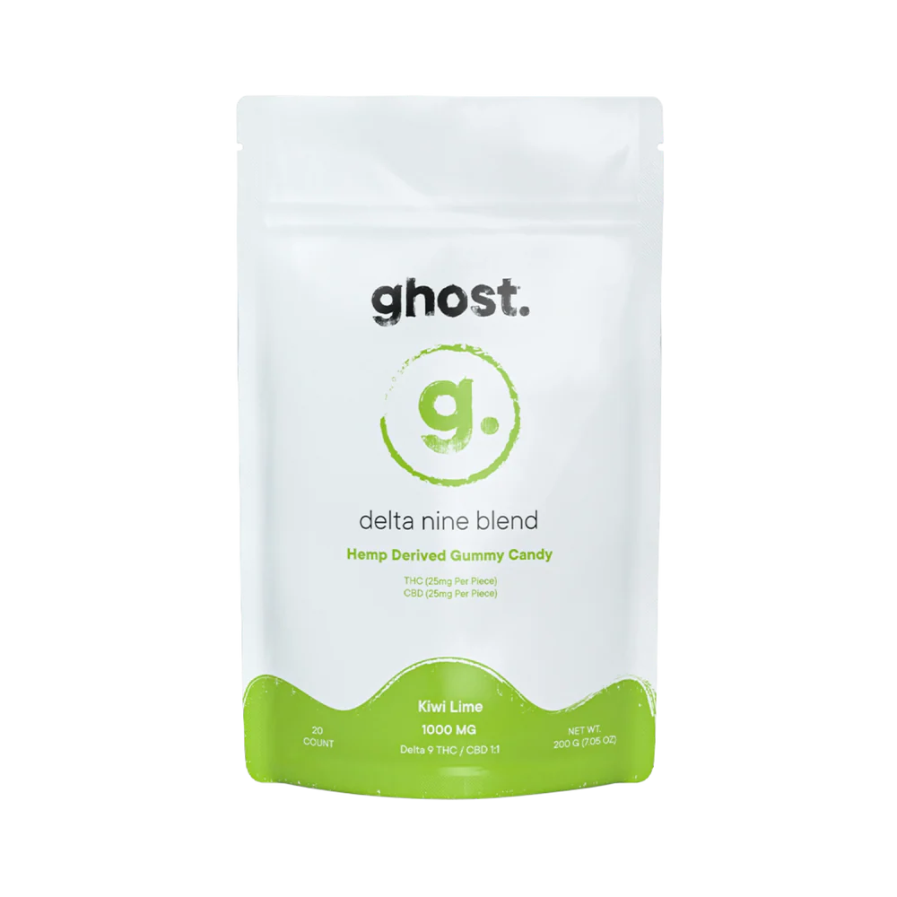 Ghost - Delta 9 Blend Gummy - Kiwi Lime - 20ct 1000mg total