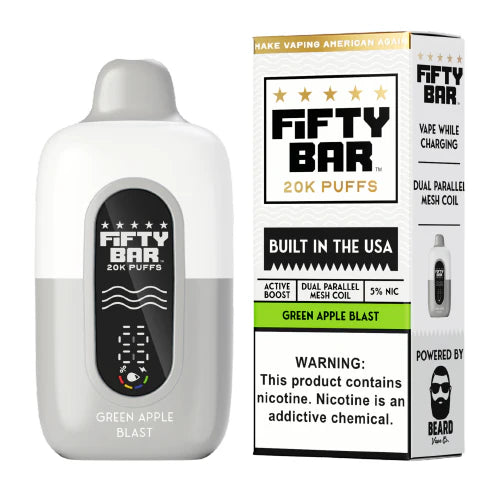 Fifty Bar 20K Puff Disposable Vape - Frozen Apple