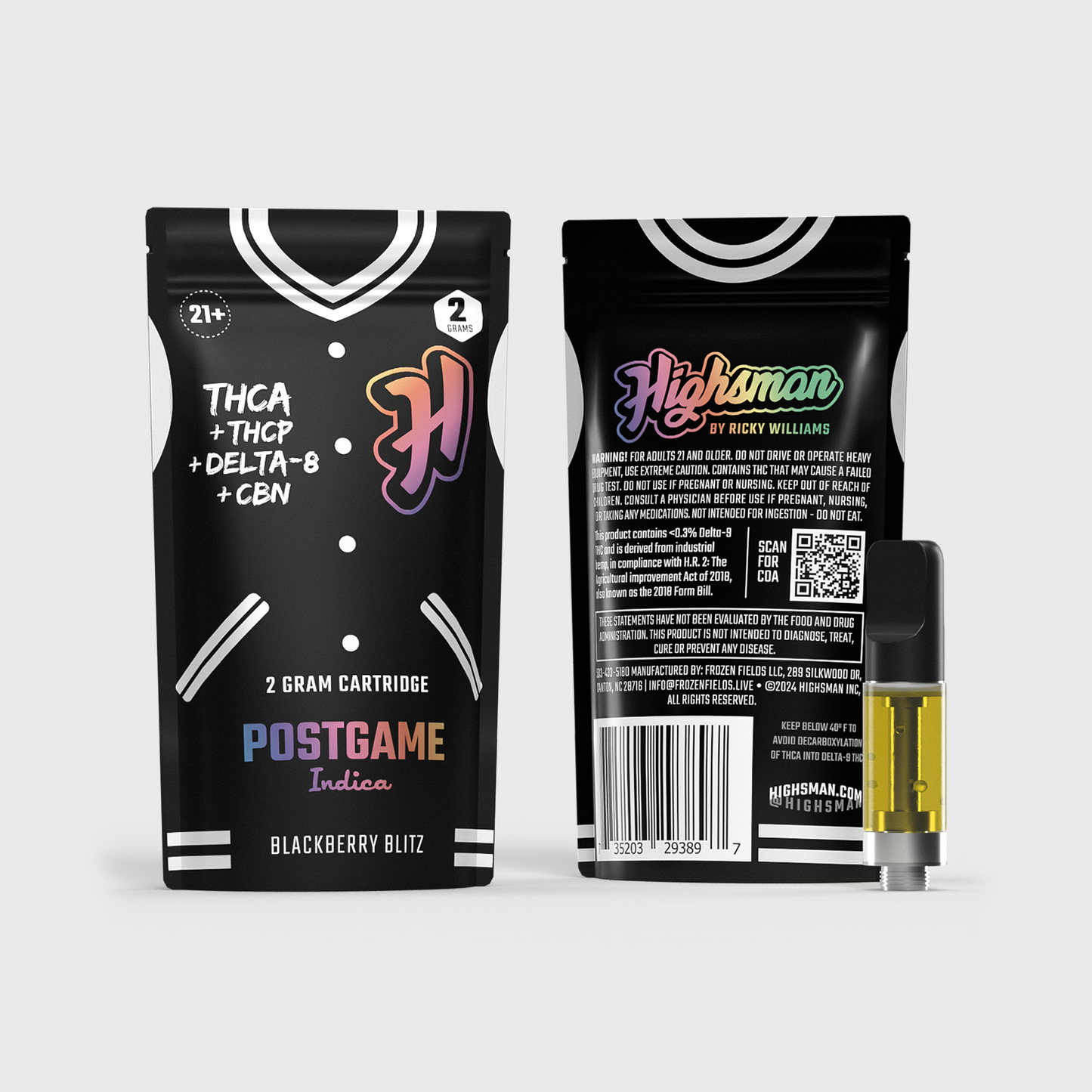 Highsman [Indica] 2 Gram THC-A Cartridge