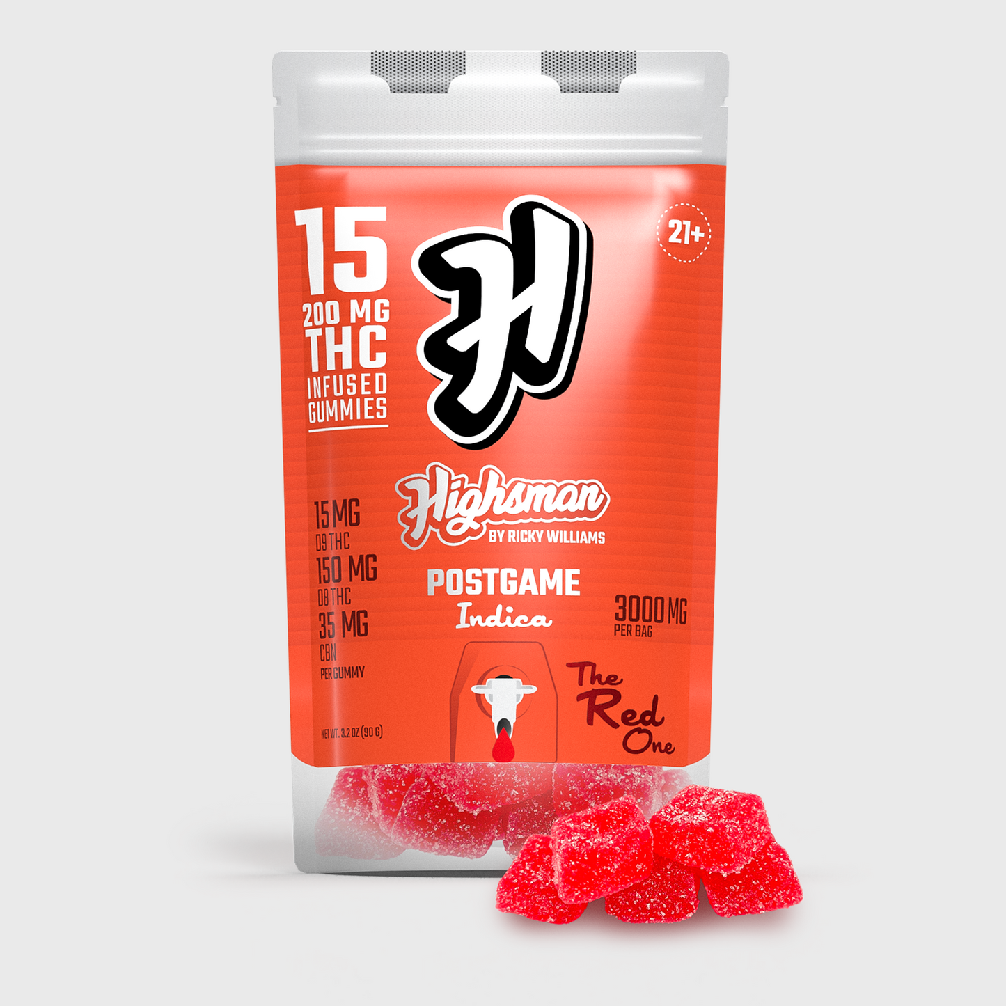 Highsman THC Gummies [Postgame] The Red One | Indica