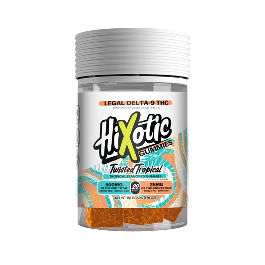 Hi Xotic Twisted Tropical Gummies 20ct - 500mg total