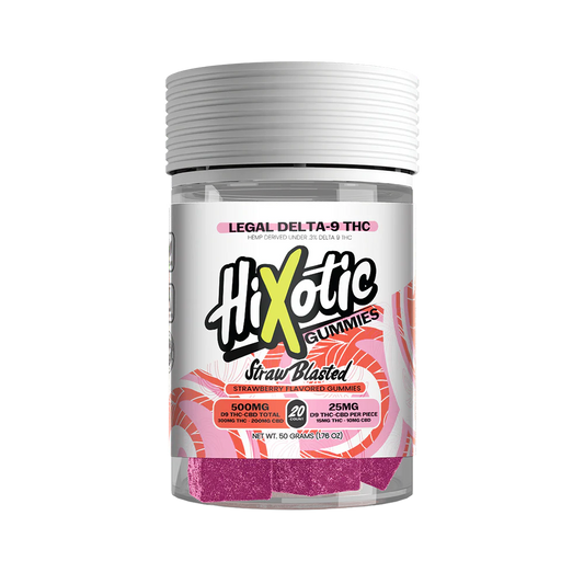 Hi Xotic Straw Blasted Gummies 20ct - 500mg total
