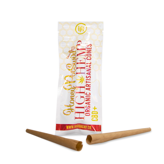 High Hemp Honey Pot Swirl Organic Artisanal Cones