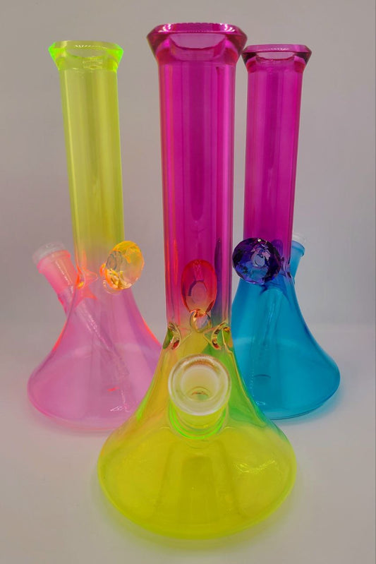 Color Fluted Shape Beaker Rig