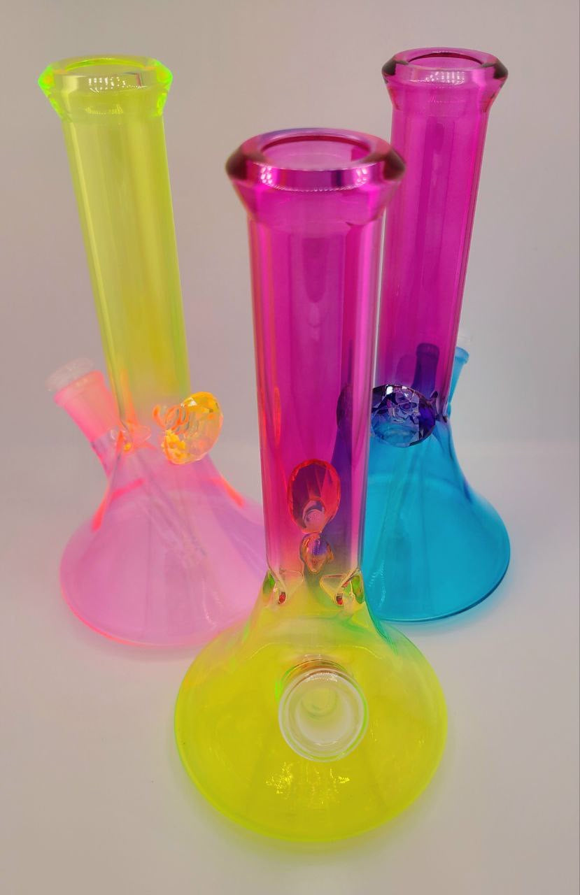 Color Fluted Shape Beaker Rig