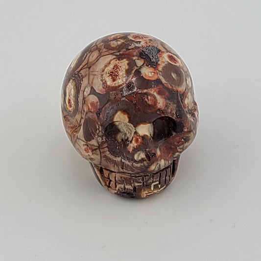 Ocean Jasper Skull Figurine- Small