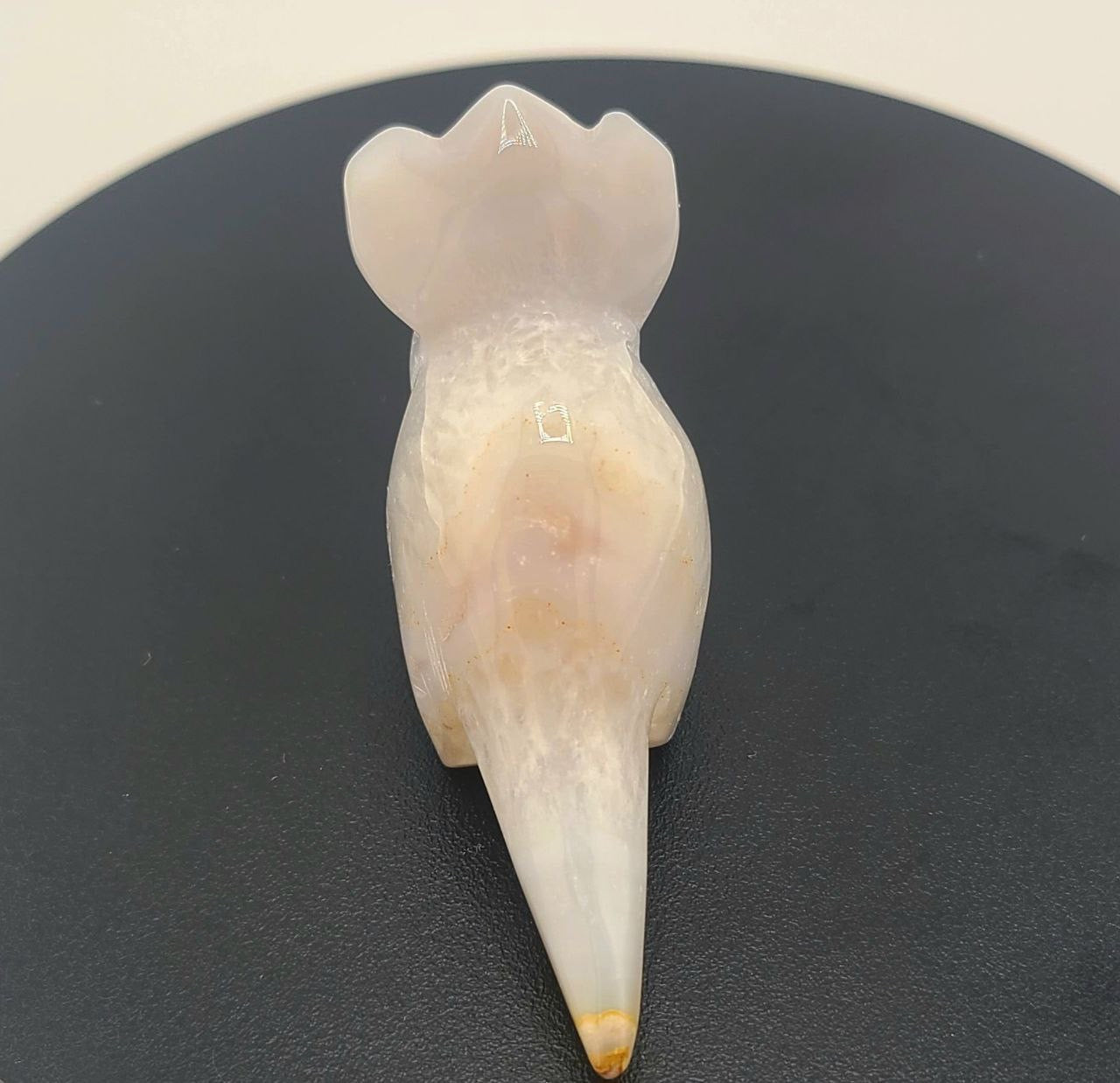 Agate Triceratop Figurine - Small