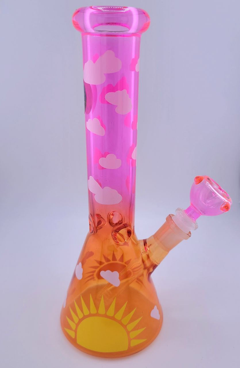 Color Sky Sun and Cloud Print Mini Tube Rig