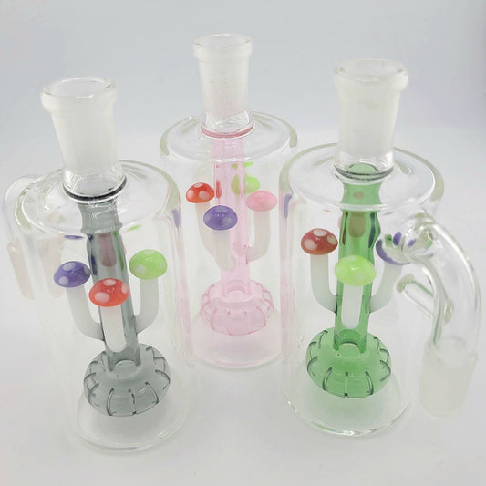 Color Showerhead Ash Catcher w Mushroom - 14mm