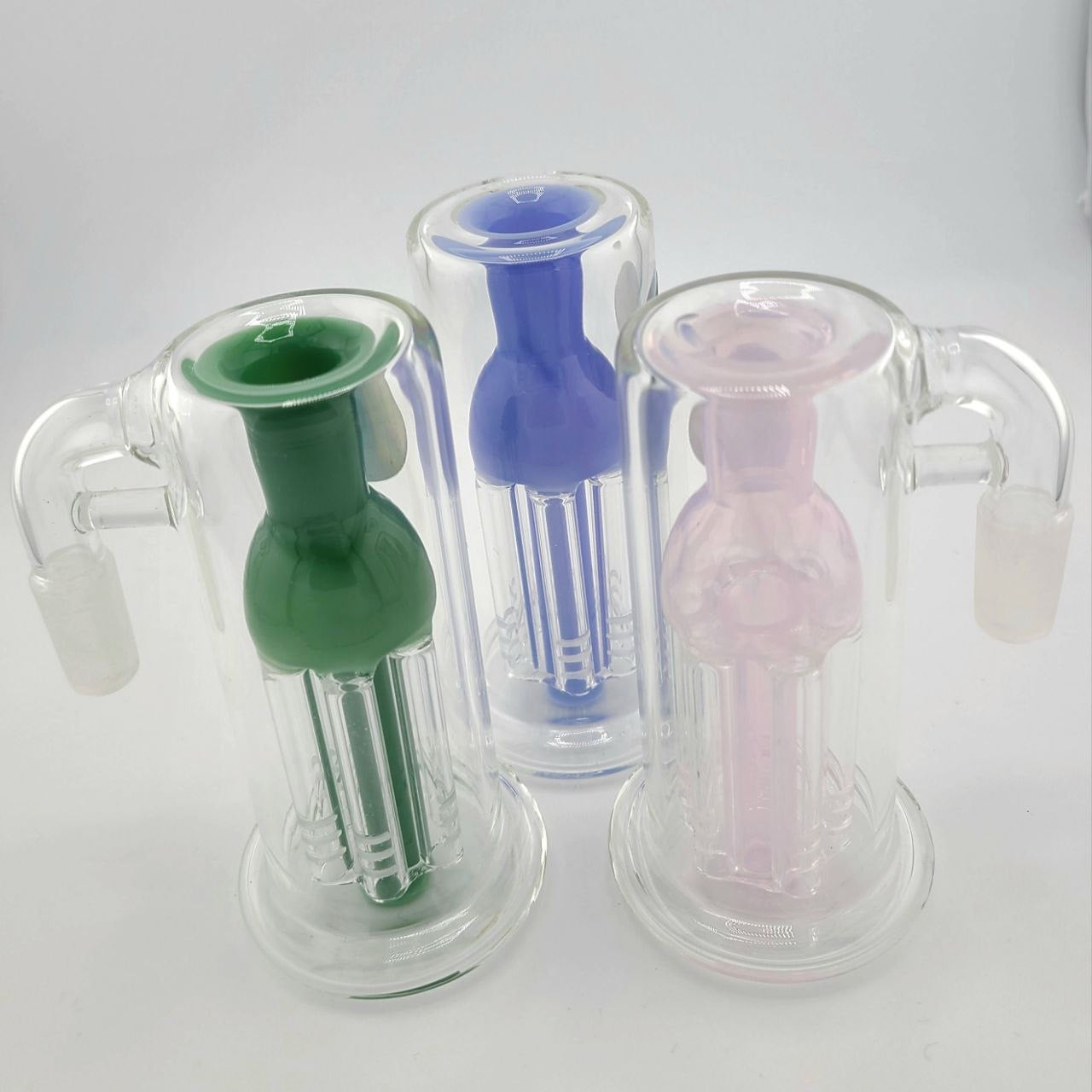 Color 6 Arm Super Weld Tree Perc Ash Catcher - 14mm