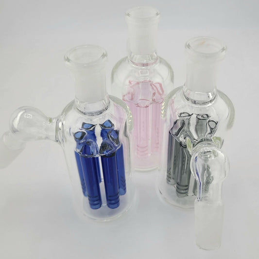 Color 6 Arm Tree Perc Ash Catcher - 14mm