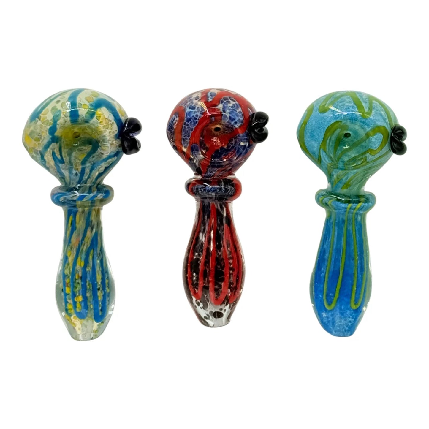 Color Frit Hand Pipe w Inside Out Color