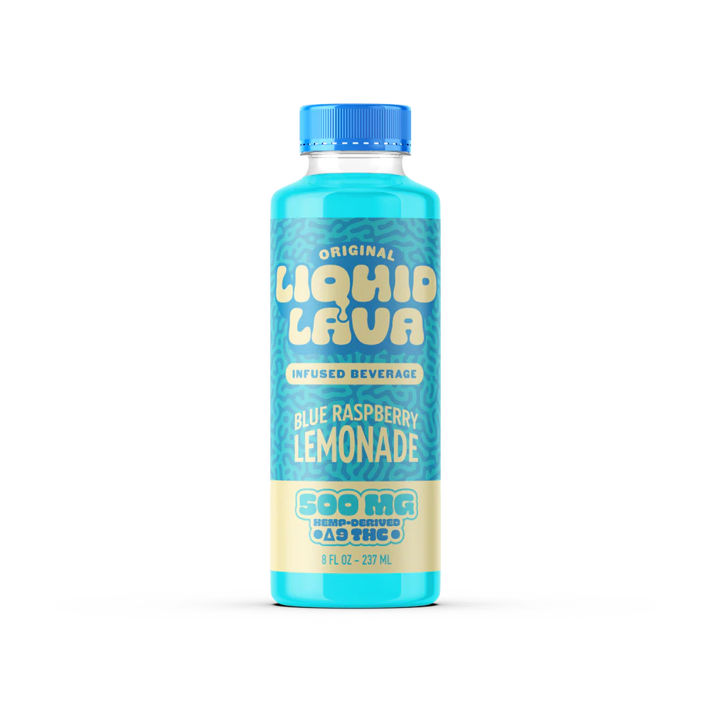 Liquid Lava Infused Beverage - 500mg per Bottle - Blue Raspberry Lemonade