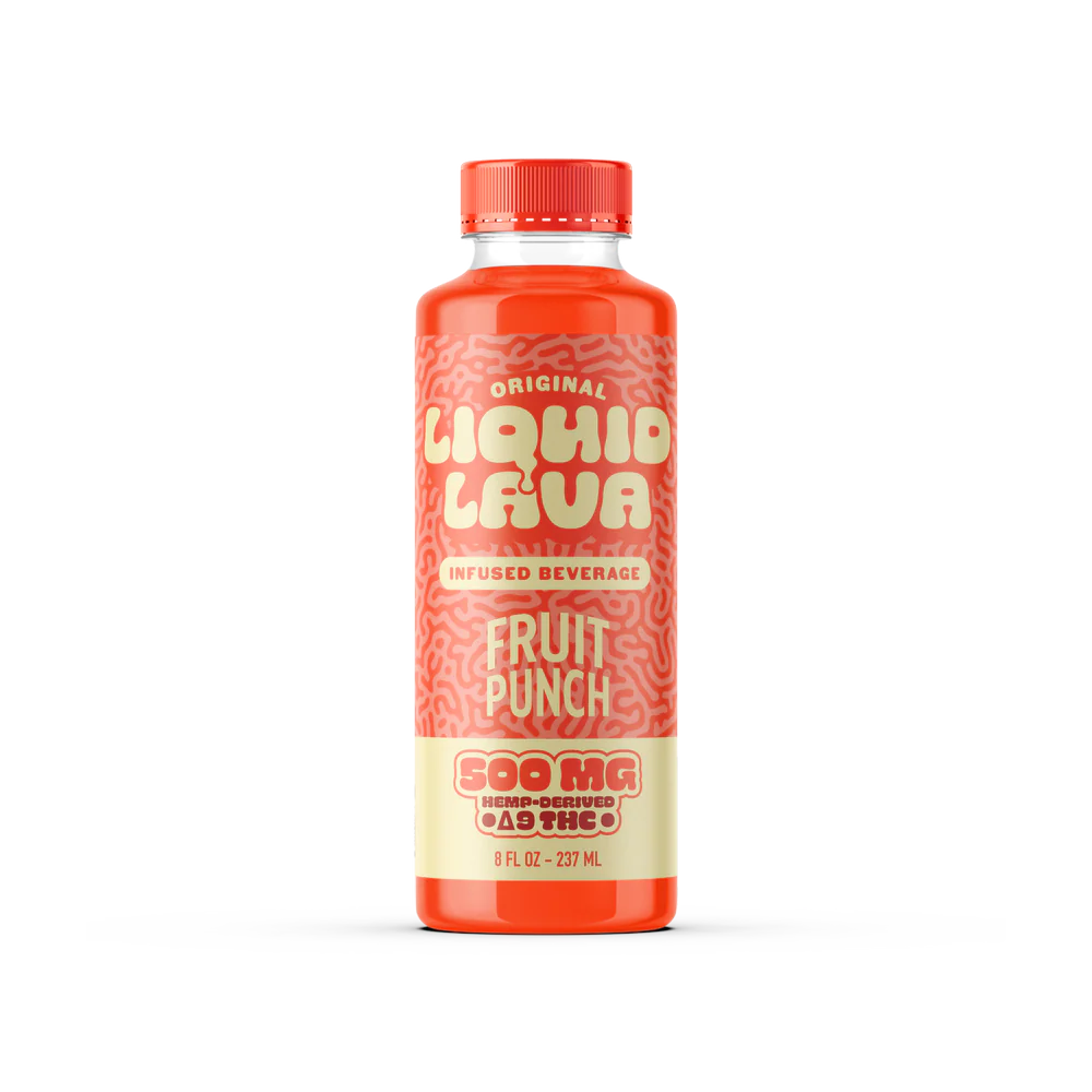 Liquid Lava Infused Beverage - 500mg per Bottle - Fruit Punch