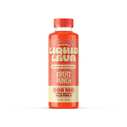 Liquid Lava Infused Beverage - 500mg per Bottle - Fruit Punch