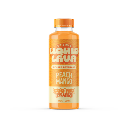 Liquid Lava Infused Beverage - 500mg per Bottle - Peach Mango