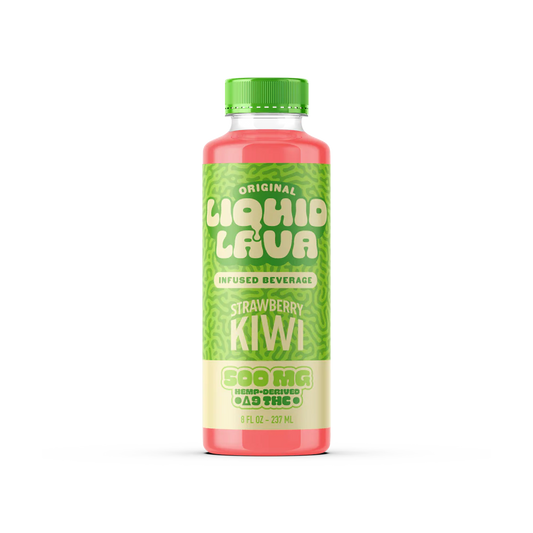 Liquid Lava Infused Beverage - 500mg per Bottle - Strawberry Kiwi