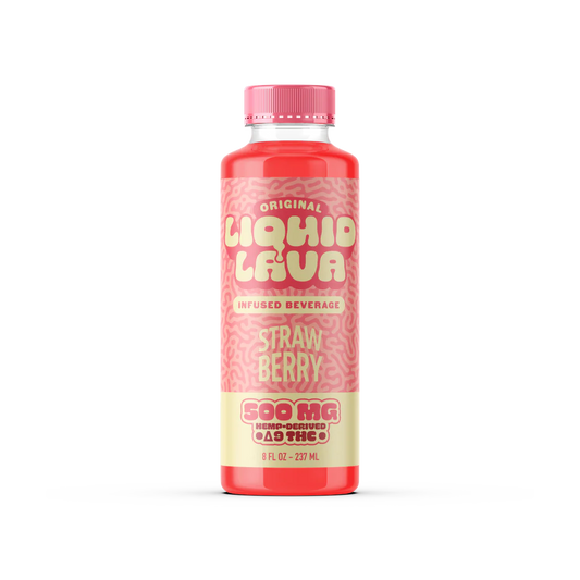 Liquid Lava Infused Beverage - 500mg per Bottle - Strawberry