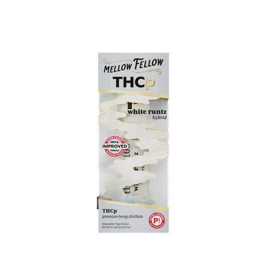 White Runtz (hybrid) THCp Disposable 0.5G Mellow Fellow