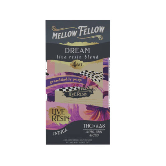 Dream - Indica - Live Resin 4ml - Dispoable - Granddaddy purple