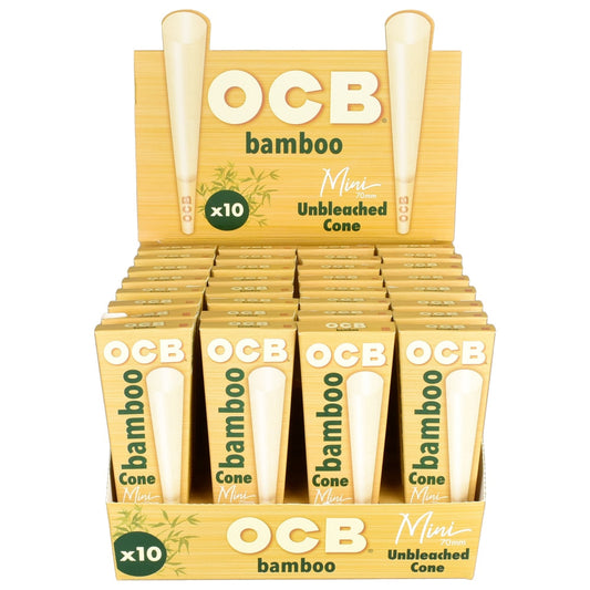 OCB Mini Cones Bamboo Unbleached