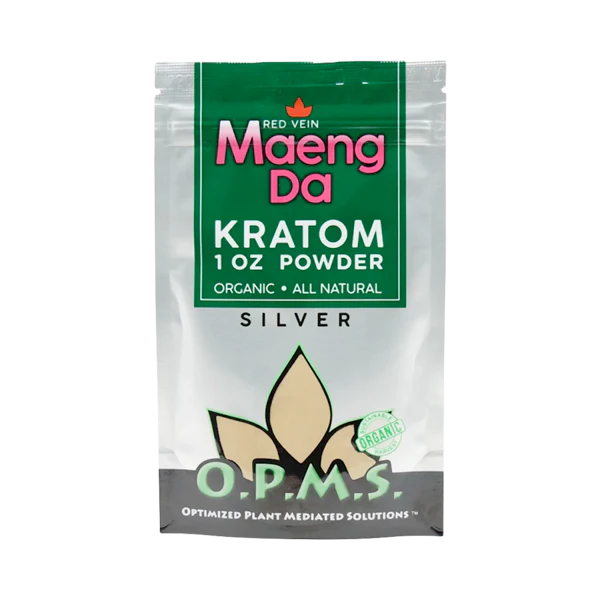 OPMS Silver - Red Vein Maeng Da Powder - 1oz