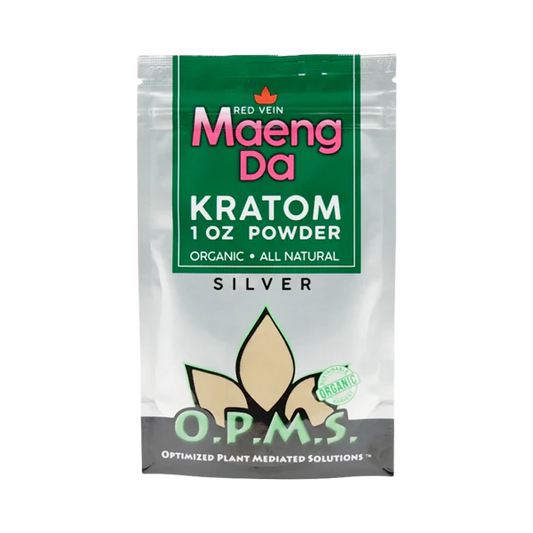 OPMS Silver - Red Vein Maeng Da Powder - 1oz