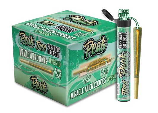 Peak THCa 1.5g Hash Hole Preroll - Hybrid - Miracle Alien Cookies