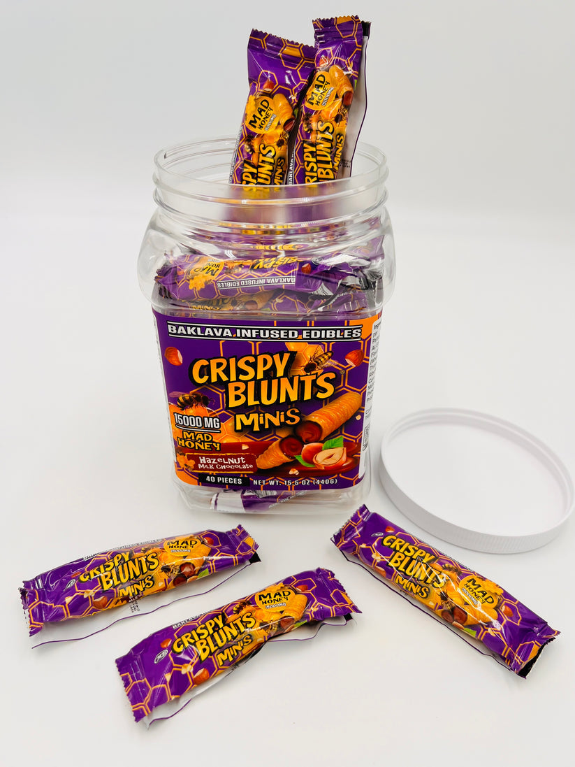 Crispy Blunts MAD HONEY Minis Hazelnut Chocolate Peanut Butter