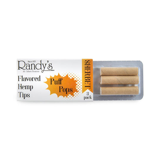 Randy's Puff Pops - Flavored Hemp Tips - Sherbet - 3 pk