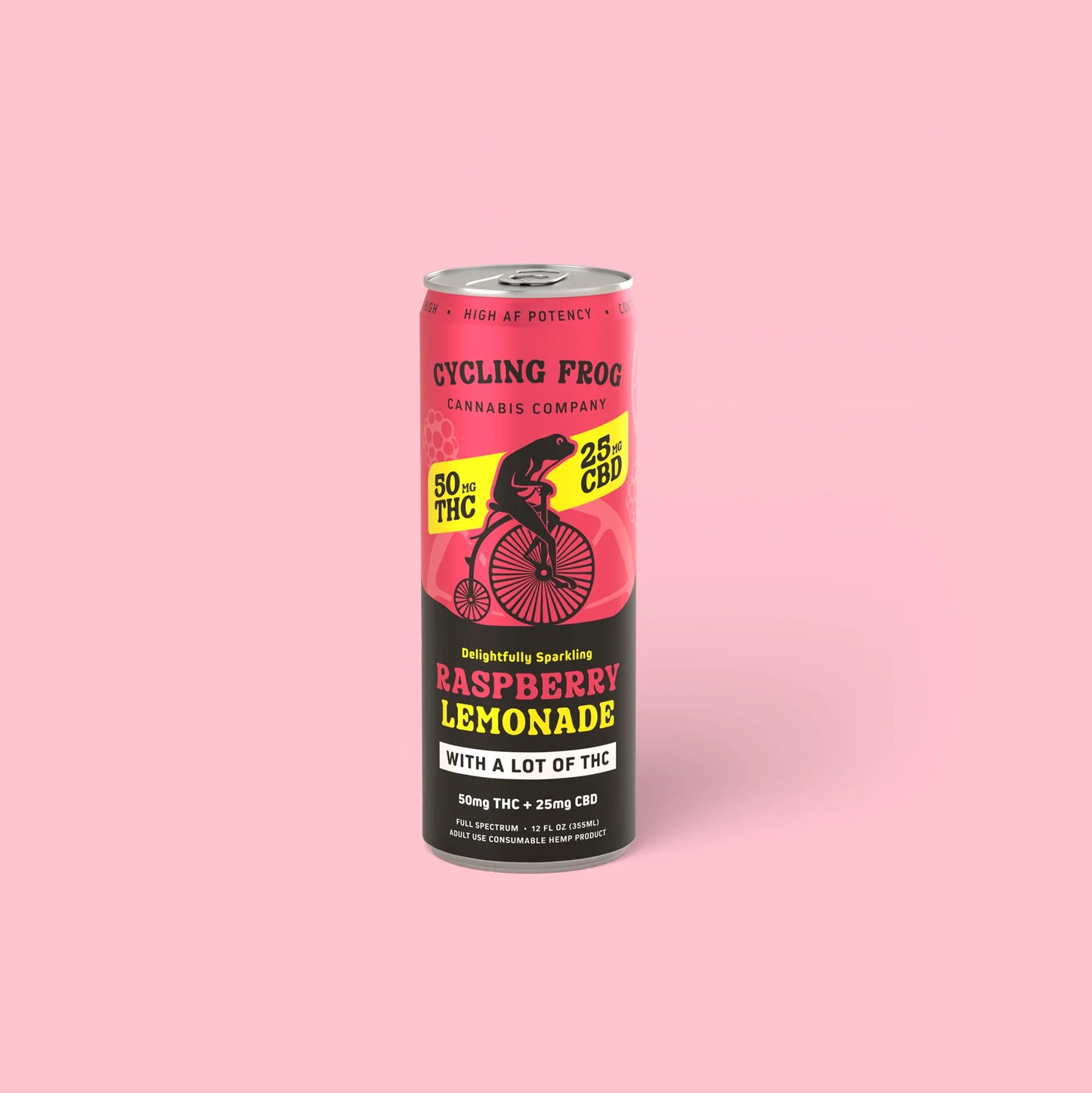 Cycling Frog Sparkling Raspberry Lemonade 50mg THC/25mgCBD