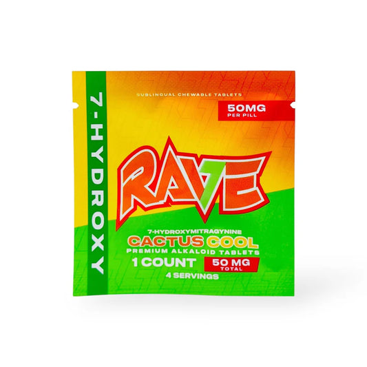RAVE 7-Hydroxy Tablets - 50mg - Cool Cactus - 1ct