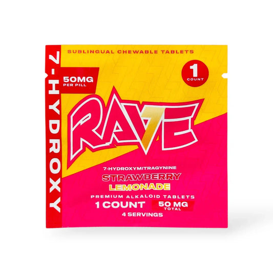 RAVE 7-Hydroxy Tablets - 50mg - Strawberrry Lemonade - 1ct