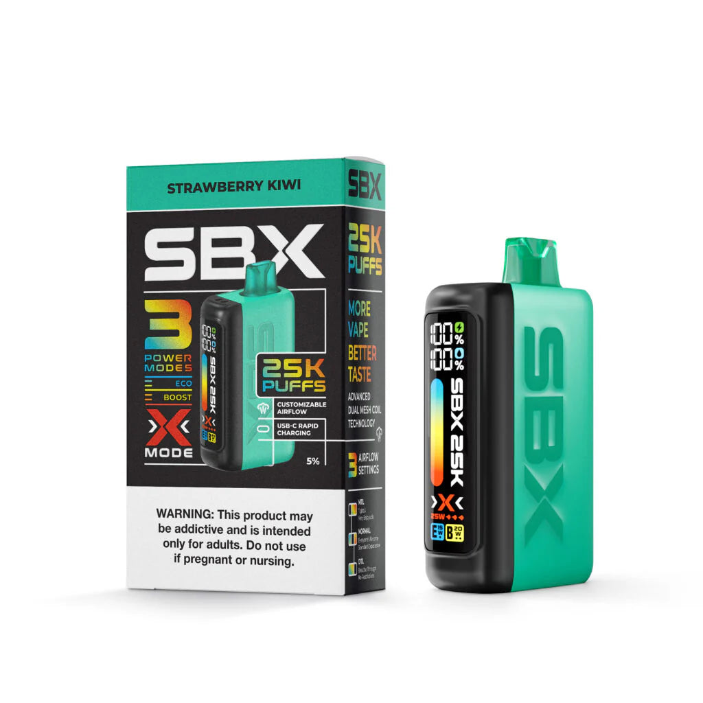 SBX 25K Puff Nicotine Vape - Strawberry Kiwi