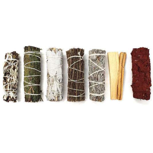 Sage Smudging Sampler Assortment | 4" | 7pc Set