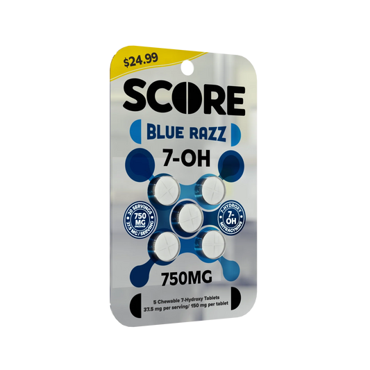 Score 750mg total 7 Hydroxy - 5ct - Blue Razz