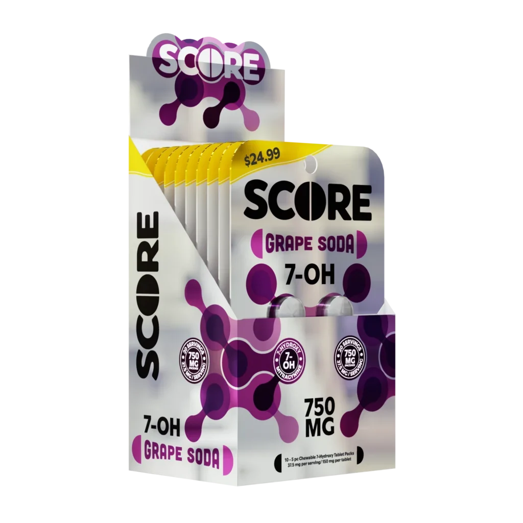 Score 750mg total 7-Hydroxy - 5 ct - Grape Soda