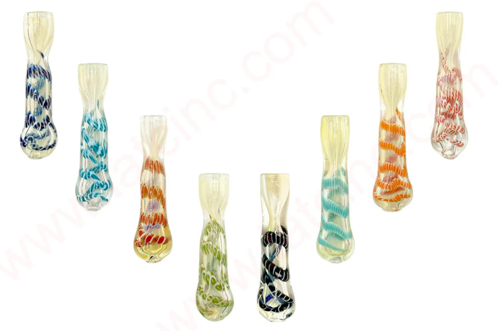Chillum w Snake Texture Color Line